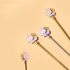 Flower Gold Stirring Spoon