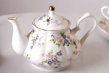 Small Floral Ceramic Teapot