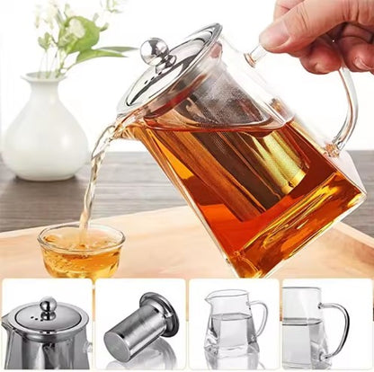 Small Glass Teapot with Removable Infuser